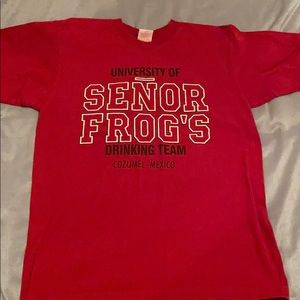 Señor Frog’s red t-shirt, size Large
